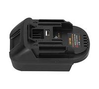 Adaptador de Batería de 20 V, Convertidor de Herramientas Eléctricas de Litio Portátil para DM18M BL1830 BL1840, ABS Negro + PC, 4,3x2,6x2,0 Pulgadas