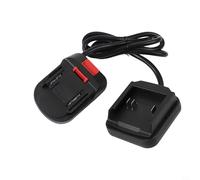 Adaptador de batería de plástico negro con interfaz de alimentación CC para conector de herramienta eléctrica de 18 V compatible con modelos BL1830 BL1840 BL1850 y 2106 (B)