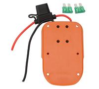 Adaptador de batería para de 18 V, adaptador de corriente de batería de litio, plástico ABS con soporte y protección contra sobrecorriente, compatible con batería AEG de 18 V,