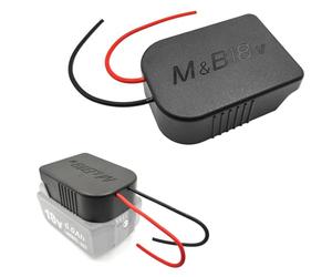 Adaptador de Batería POFET para Ruedas Eléctricas Bosch/Makita 18V 14,4V - Soporte de Base con Cables de 12 AWG