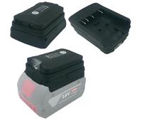 Adaptador de batería USB-C con luz LED para baterías Bosch de 18 V BAT622 BAT609 BAT618G BAT609G - Convertidor de herramienta eléctrica a cargador de teléfono, salida de 5 V 2 A, protección integrada