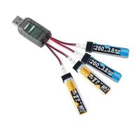 Adaptador de batería USB de 4 canales para 1S LiHv con indicadores LED fáciles de cambiar y protección inteligente