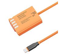 Adaptador de batería virtual tipo C para cámaras profesionales, salida de 8, 4 V, 3 A, funciona con cámaras digitales compactas y baterías m s ficticias avanzadas