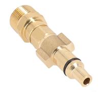 Adaptador de bayoneta M22 Rosca macho Conector de lavadora de alta presión para limpiador de espuma Lavor Manguera de pulverización 160 Bar Flujo máximo 30L/Min Temperatura 60°C Material de latón