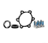 Adaptador de bicicleta de aluminio ligero para instalación de buje de impulso de 15 x 100 mm a 110 mm, horquilla delantera y eje trasero de 12 x 142 mm a 148 mm (5 mm, color rosa)
