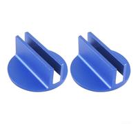 Adaptador de bloque de elevación magnético de aluminio para elevador de coche, soporte estable para vehículos, 7,6 cm, azul (2 unidades)