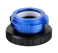 Adaptador de bloqueo coaxial para telescopio astronómico, aleación de aluminio, M42/M48 a 1.25 pulgadas para enfoques de 2 pulgadas, junta antideslizante, azul (90 g) (M42 a 1.25 pulgadas)