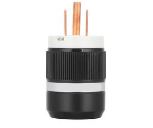 Adaptador de bloqueo giratorio para generador, enchufe eléctrico de repuesto de alta resistencia, grado industrial, listado por UL, núcleo de cobre