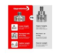 Adaptador de Bloqueo M14-X Mejorado para Discos de Corte de Amoladora Angular con Broca de Diamante, Fácil de Instalar