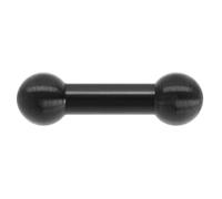 Adaptador de bola compuesta de 17 mm a 17 mm para brazos de montaje de enchufe de bola dual estándar de la industria, aleación de aluminio de 17 x 58 mm, estándar de la industria compatible con