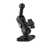 Adaptador de bola de aluminio AMPS a 17 mm con barra de extensión para soporte de teléfono de coche, base de placa de bola de montaje de taladro que cumple con el patrón de agujeros AMPS estándar de