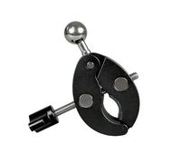 Adaptador de bola de aluminio resistente para base de abrazadera de manillar ajustable para varilla de 1,5 a 5,5 cm, accesorio de montaje de teléfono de motocicleta, adaptador de soporte de teléfono