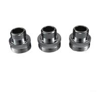 Adaptador de bola giratoria de latón para cabezal de ducha, paquete de 3 para rosca macho de 1/2 pulgada, compatible con conexiones 14UN y 20UN, chapado en cromo, a prueba de fugas, con junta de