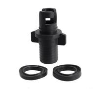 Adaptador de bomba de aire para botes inflables para kayak, canoa, tabla de remo, boquilla convertidora de válvula de plástico, ajuste de inflado rápido, 57 x 20 mm