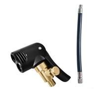 Adaptador de bomba de aire para neumáticos de vehículo con innovador diseño de bloqueo para una conexión segura (G)
