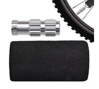 Adaptador de bomba de bicicleta genérico - conector de boquilla de inflación con funda de esponja, válvula extensor para bicicleta de carretera, tipo compresor, reparación de accesorios para tienda