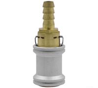 Adaptador de boquilla de aire con bloqueo automático para inflado de neumáticos con construcción de cobre y acero para uso diario (B)
