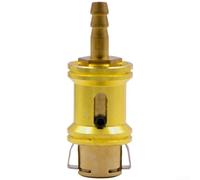 Adaptador de boquilla de aire con bloqueo automático para inflado de neumáticos con construcción de cobre y acero para uso diario (A)
