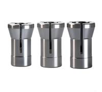 Adaptador de boquilla de buje dividido de 6 mm, 1/4 y 8 mm para conversión de portabrocas de fresadora utilizado en configuraciones de maquinaria de grabado de madera y recorte (6 mm)