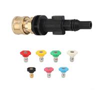 Adaptador de boquilla de espuma de alta presión con conexión rápida de 1/4" para LAVOR, para Parkside PHD, para VAX y para limpiadores a presión STERWINS hasta 3500 PSI