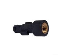 Adaptador de boquilla de espuma para lavadora de alta presión de 1/4 pulgadas, lanza de nieve de latón para limpieza de coche, compatible con lavadoras a presión Nilfisk (dorado) (10 unidades)
