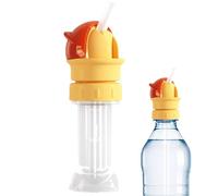 Adaptador de boquilla para botella: tapa de repuesto de silicona para agua, accesorio de tapa de control de flujo de bebida, cubierta de boquilla para beber resistente a fugas, accesorio de hidratació