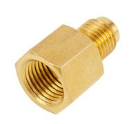 Adaptador de botella de nitrógeno for aire acondicionado, accesorio de latón, tubo de flúor de pulgadas, 1/4 SAE AG a G1/4 ''IG, accesorios adaptadores, 1 ud.