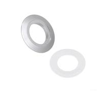 Adaptador de botón de descarga doble para inodoro de 38 mm a 48 mm 58 mm, kit de conversión de botón de reparación de cisterna, parche de reparación de válvula de descarga de baño, negro, plateado