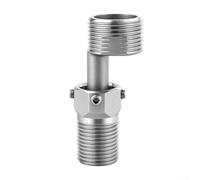 Adaptador de brazo de ducha ajustable de acero 304, 2 unidades, a prueba de fugas (2 piezas)