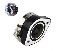 Adaptador de brida de colector de carburador de repuesto para Mikuni VM24 26 28 mm brida de arranque de admisión con goma fuerte y material de aluminio