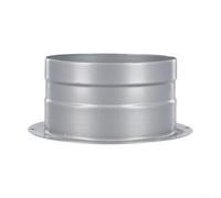 Adaptador de brida de metal montado en la pared para instalación de manguera de ventilación de 75 mm, 100 mm, 120 mm, 150 mm, 200 mm, accesorio de salida de entrada de aire (100 mm)