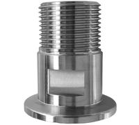 Adaptador de brida macho NPT a KF de acero inoxidable 304 - Conector de sello de vacío for entrada/escape de bomba(1/8in KF-16)