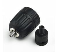 Adaptador de broca con diseño de portabrocas sin llave, compatible con rosca 3/8 24UNF y varios taladros (paquete 1#)