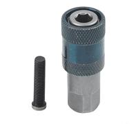 Adaptador de broca de cambio rápido de 6,35 mm, vástago hexagonal, soporte magnético de autobloqueo para intercambio rápido de brocas, grado profesional, para cr-v, acero, azul, 46 mm (B)