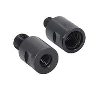 Adaptador de Broca de Perforación para el ángulo del Abierro del Orificio Grinder - M10 a M14 y M10 a M14 Varilla de Extensión Converter, Acero de Aleación de Alta Dureza, 2 Piezas