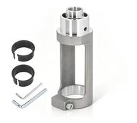 Adaptador de broca para orificios cuadrados, accesorio de herramienta eléctrica para embutir de aleación de aluminio para fijación de brocas de espiga para carpintería