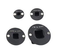 Adaptador de brújula de perfil bajo, 4 piezas longitudinales por unidad, extensión cricchet de acero inoxidable por unidad de herramientas, 4 piezas para llaves de brújula, taladros, espacios