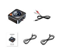 Adaptador de BT Estéreo para el Hogar Transmisor Receptor BT 5.1 con NFC para TV Adaptador de Sonido 2 en 1 para PC Estéreo para Automóvil Negro