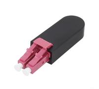 Adaptador de bucle trasero de fibra óptica para pruebas de red integrales, compatible con conectores LC/UPC para OM1 OM2 OM3 OM4 (OM4 50/125)