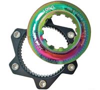Adaptador de buje de bloqueo central para adaptarse a rotores de disco de 6 pernos para bicicletas de montaña y carretera con eje de 9 mm o 12 mm (DS01A, siete colores)