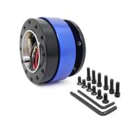 Adaptador de buje de liberación rápida para volante de aleación de aluminio anodizado, compatible con volantes de carreras de 6 agujeros (rojo)