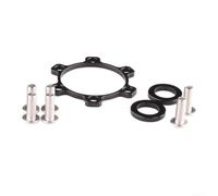 Adaptador de buje delantero para conversión de horquilla Boost, eje pasante de aleación de aluminio CNC, 15 mm x 100 mm a 110 mm y 12 mm, 142 mm a 148 mm, kit de montaje de freno de disco negro (100