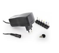 Adaptador de CA, Fuente de alimentación Universal 1000mA, Voltaje de Salida Ajustable de 3 a 12V, 6 Conectores, Polaridad Reversible (Excepto USB)