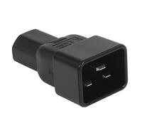 Adaptador de CA IEC 320 C13 a C20, color beige, 15 A, 10 A
