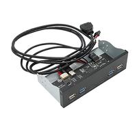 Adaptador de cabecera, cable de extensión del panel frontal, 6 puertos USB 3.0, 2 puertos USB 2.0, tipo C para chip GENESYS GL3523, 5Gbps (posición del lector óptico 2U3, 2U2, 2C 19PIN)