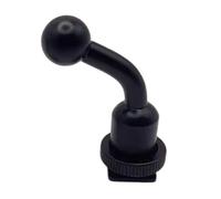 Adaptador de cabeza de bola de 17 mm a zapata fría de 1/4 pulgadas para trípode para cámara, accesorios de teléfono, construcción de aleación de aluminio, adaptador de abrazadera de teléfono de metal