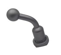 Adaptador de cabeza de bola de 17 mm a zapata fría de 1/4 pulgadas para trípode para cámara, accesorios de teléfono, construcción de aleación de aluminio, adaptador de abrazadera de teléfono de metal