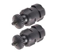 Adaptador de cabeza de cuentas de 360 vueltas de 17 mm, rosca macho de 1/4-20 para trípodes de cámara, soportes de smartphone, conector de polietileno ligero