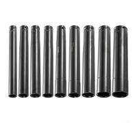 Adaptador de cabeza hexagonal de 200 mm, 12 unidades con conector estándar de 1/2 pulgada para uso con herramientas eléctricas y neumáticas (24 mm)