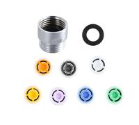 Adaptador de cabezal de ducha de ahorro de agua, regulador de instalación rápida, conector de baño G1/2 adaptadores, limitador de flujo